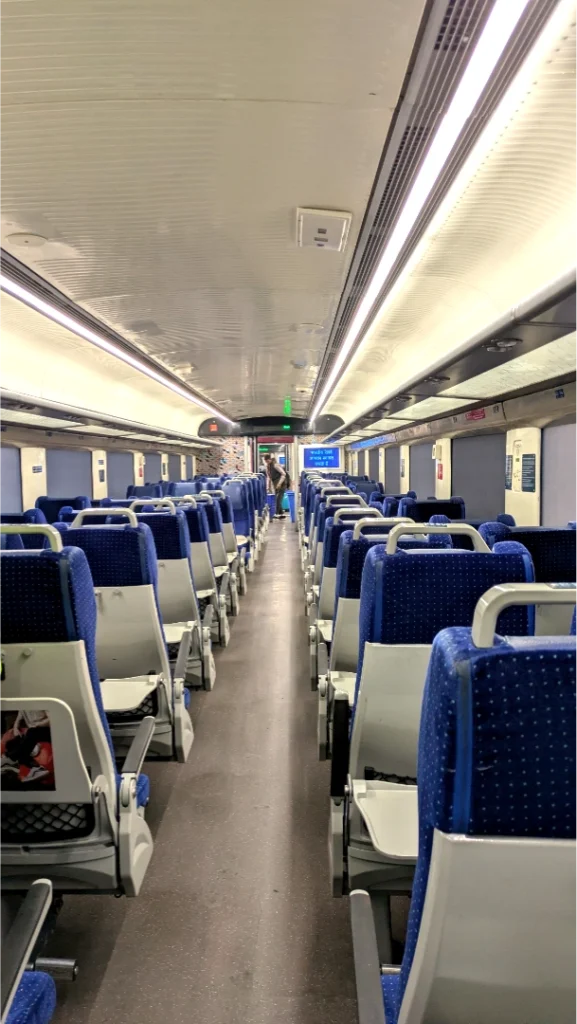 inside of a train second class