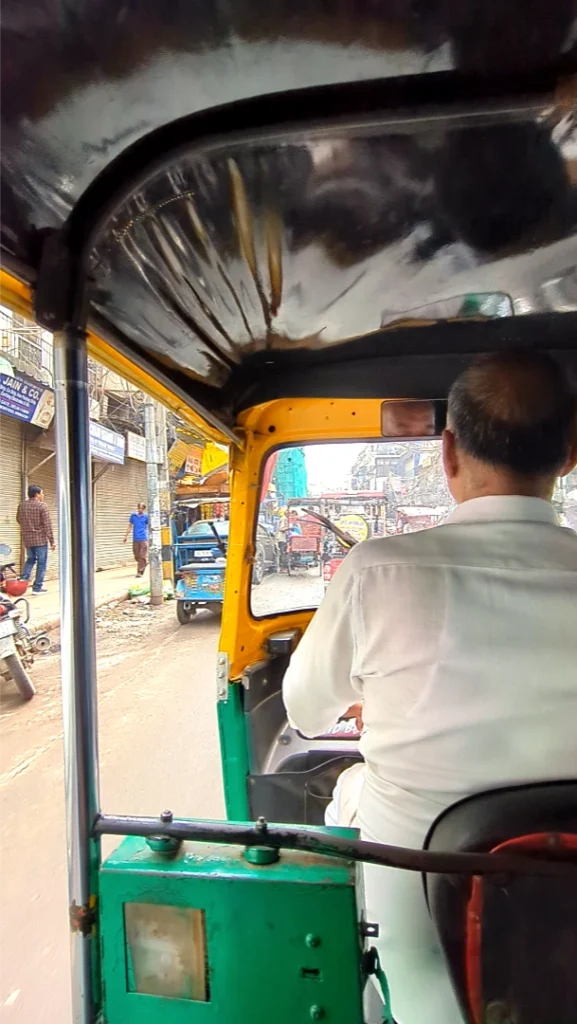 inside of a tuk tuk